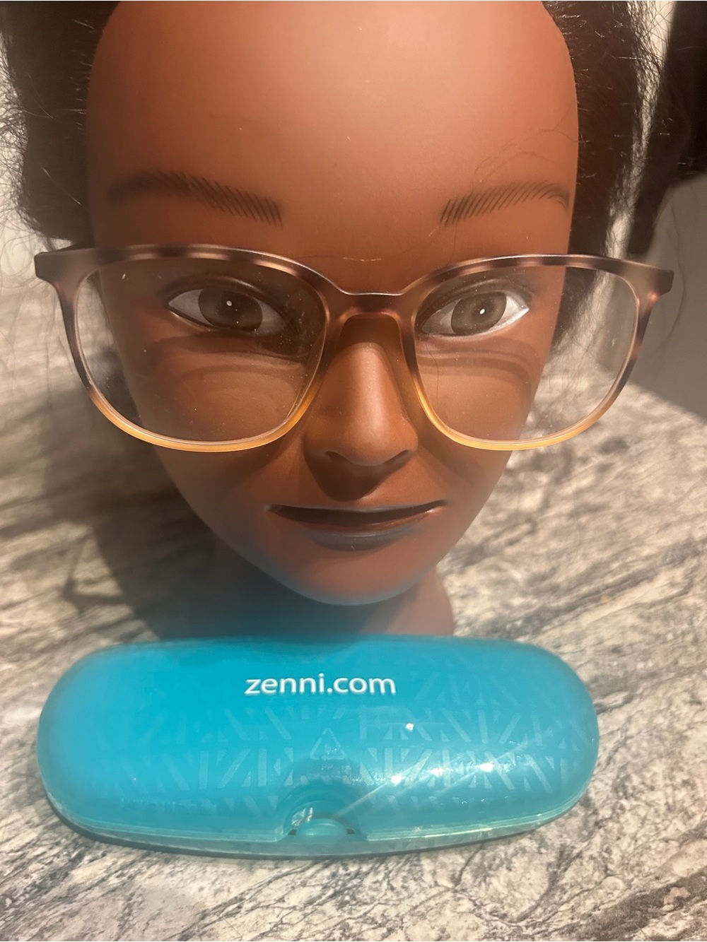 Zenni Clear Brown Gradient Eyeglasses - ready to wear